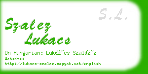 szalez lukacs business card